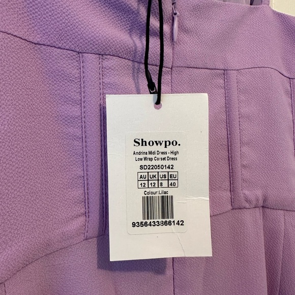 NWT Showpo brand chiffon lilac gown - Picture 3 of 5